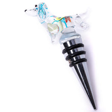Load image into Gallery viewer, Bottle Stopper Handmade Glass Dachshund