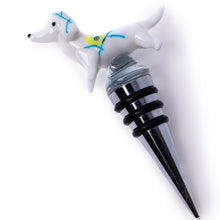 Load image into Gallery viewer, Bottle Stopper Handmade Glass Dachshund
